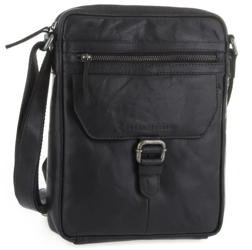 Černá kožená brašna