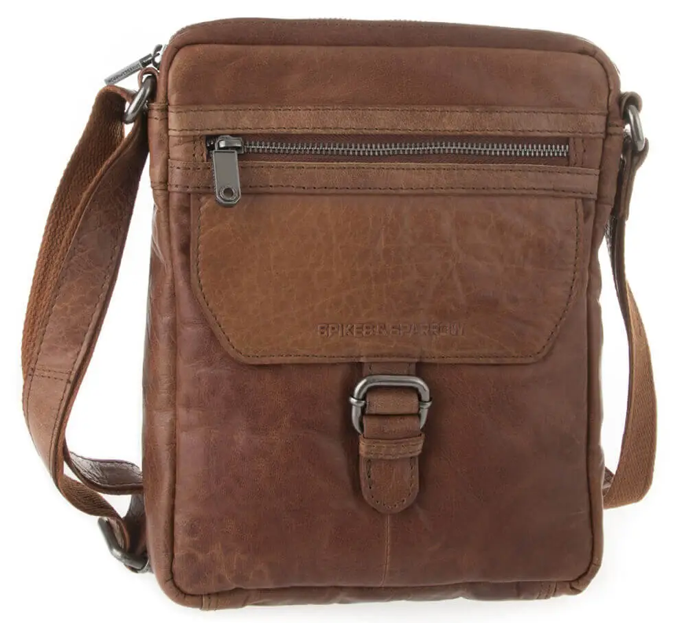 Hnědá kožená brašna