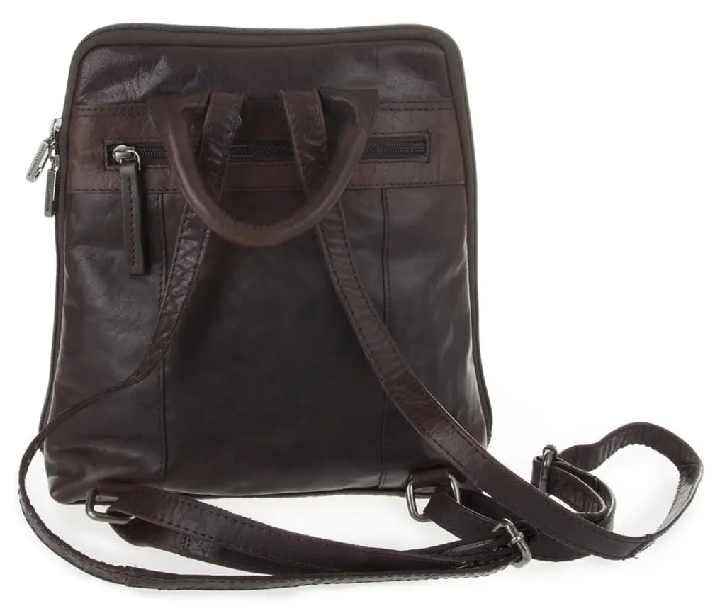 Hnědý kožený batoh SPIKES & SPARROW