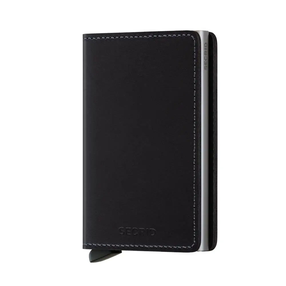 Kožená minipeněženka SECRID Slimwallet Original Bl