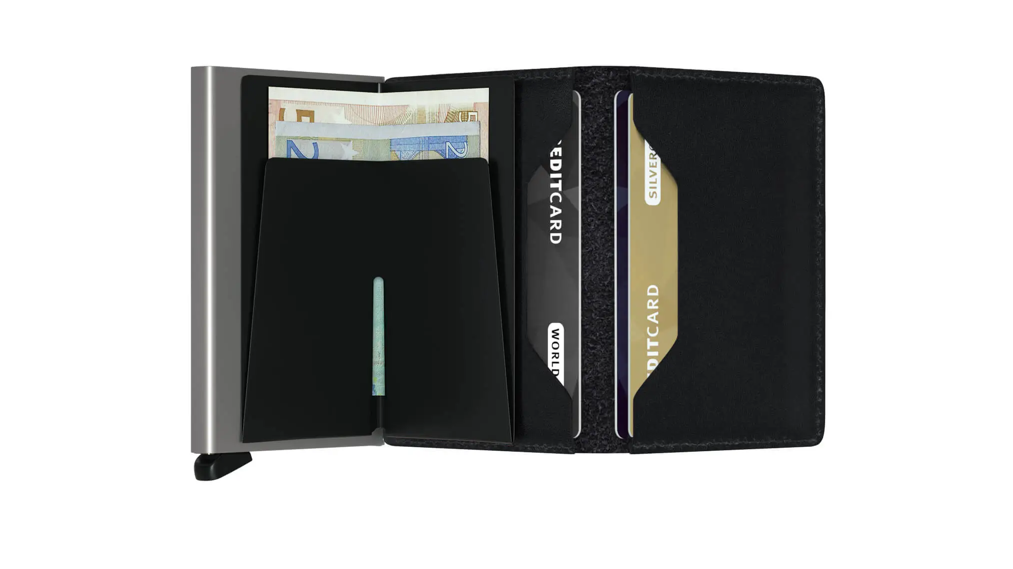 Černá peněženka SECRID Slimwallet Original Black SO-Black SECRID